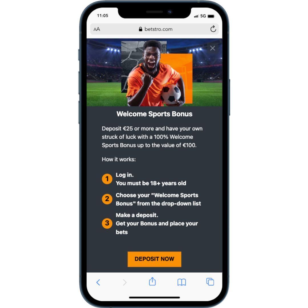 Betstro Bonus Benvenuto Sport