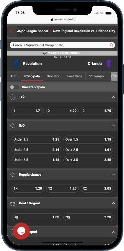 App Fastbet Scommesse