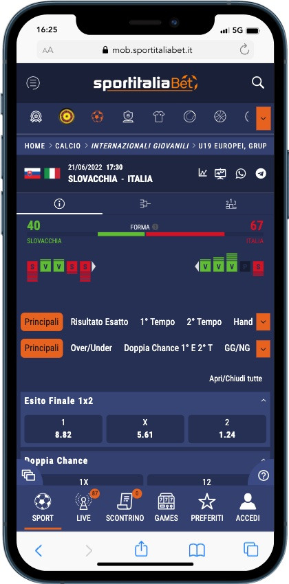 App SportitaliaBet Scommesse
