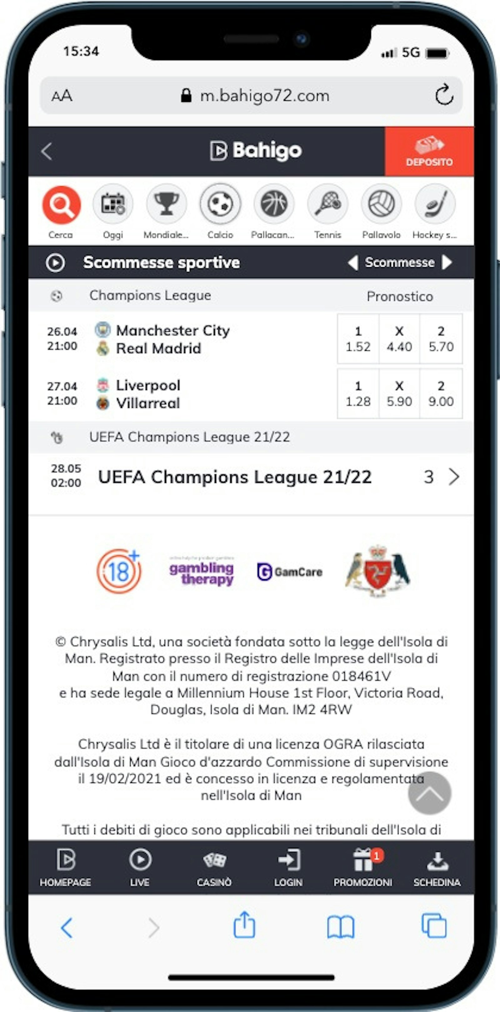 Bahigo App Scommesse