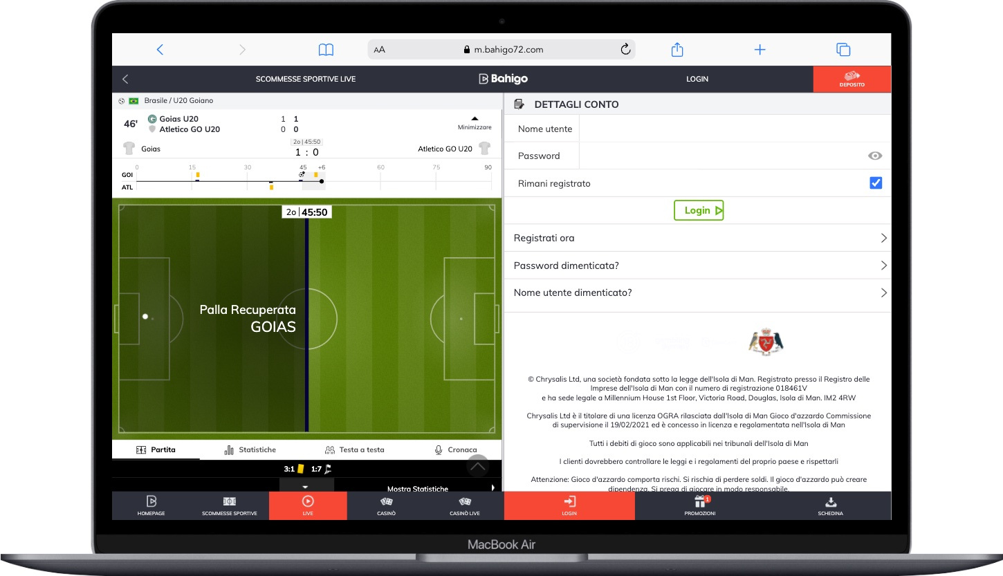 Bahigo Scommesse Live