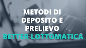 Better Lottomatica metodi di pagamento