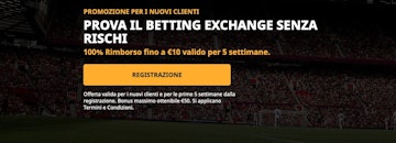 Bonus benvenuto Betfair luglio2022