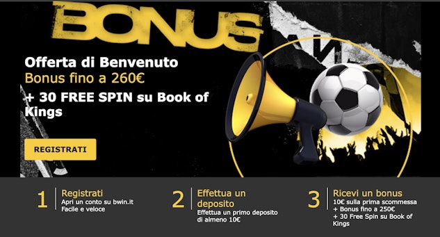 Bonus benvenuto Bwin