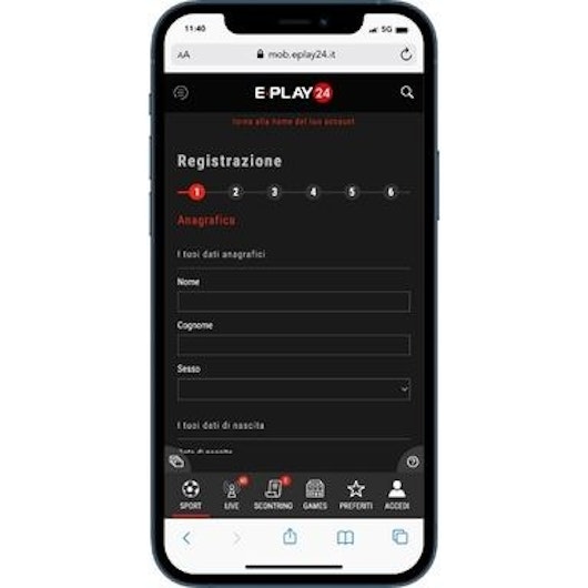 Ottenere Bonus Eplay24 step3