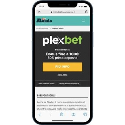 Schermata di registrazione Plexbet