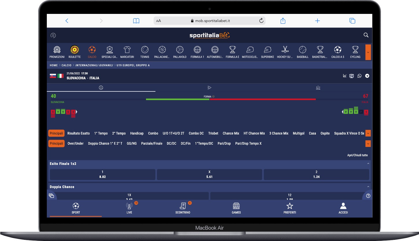 SportitaliaBet Scommesse