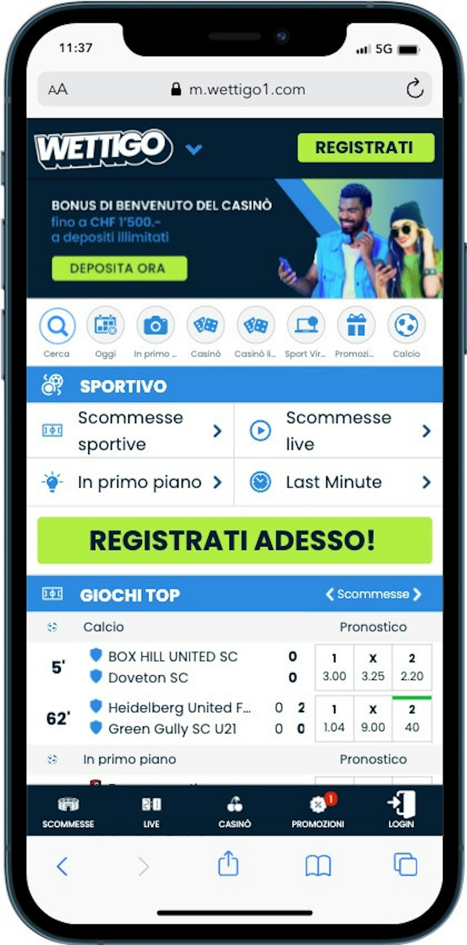 Wettigo Homepage