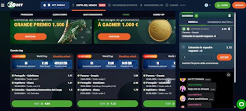 Combo quote maggiorate 20bet