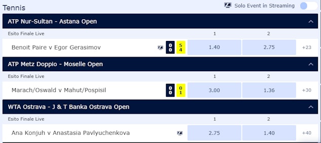 Scommesse live