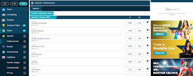 Starcasino scommesse online